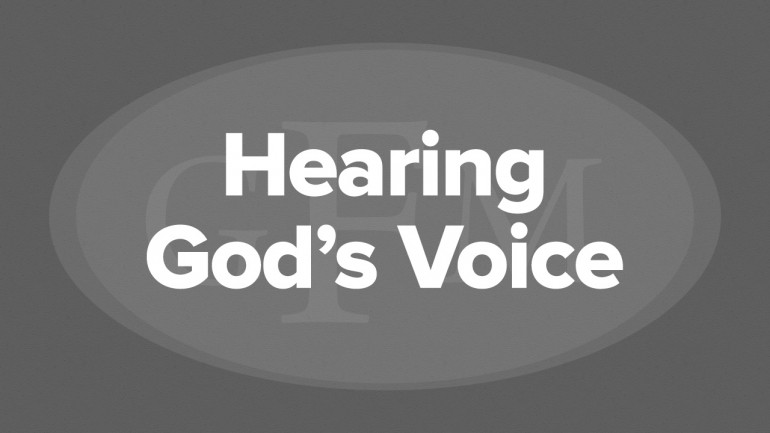 Hearing Gods Voice Greg Fritz Ministries - 