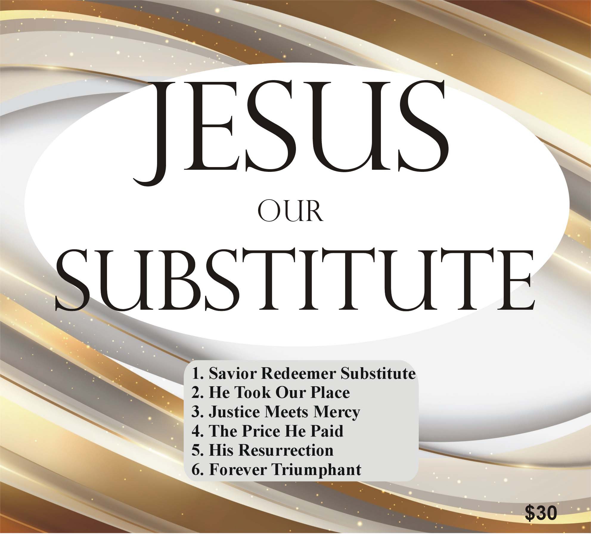 Jesus Our Substitute Greg Fritz Ministries